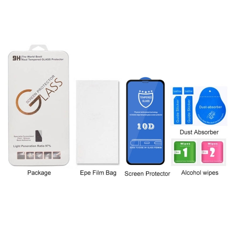 For iPhone 11 Pro / XS / X 9H 10D Full Screen Tempered Glass Screen Protector