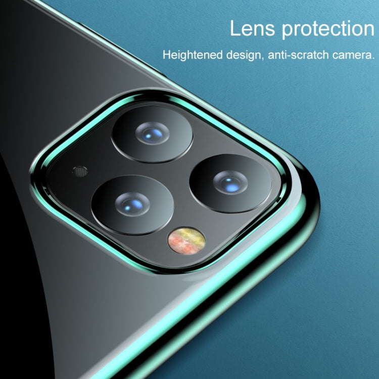 For iPhone 11 Pro Max TOTUDESIGN Wind Series Shockproof Electroplating PC Protective Case (Green)