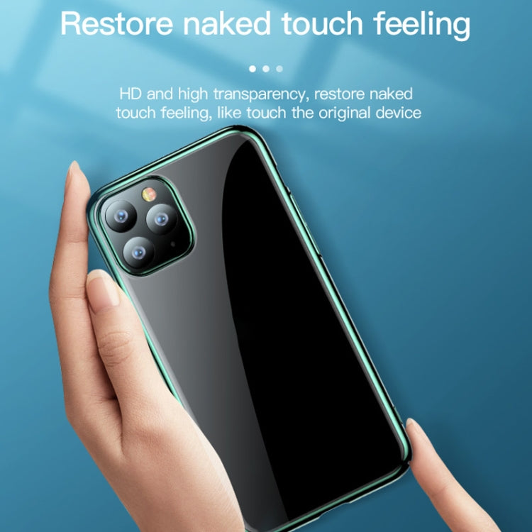 For iPhone 11 Pro Max TOTUDESIGN Wind Series Shockproof Electroplating PC Protective Case (Green)