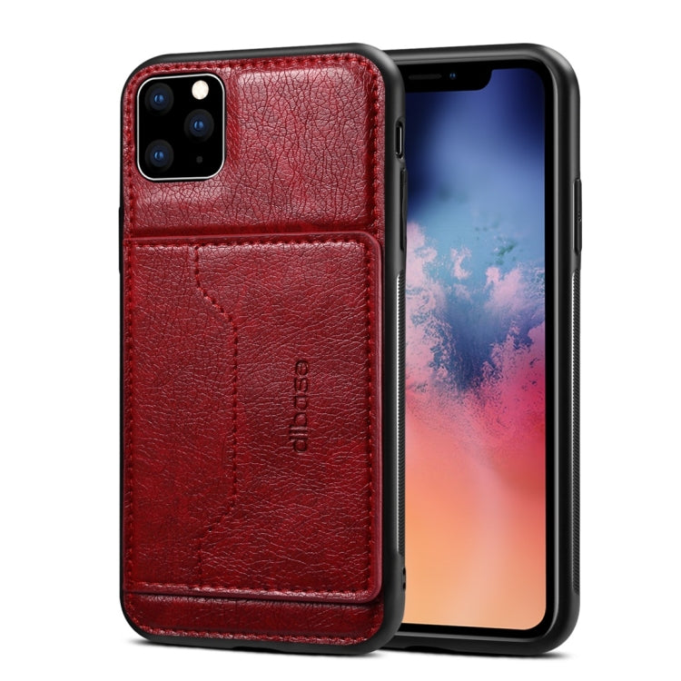 For iPhone 11 Pro Dibase TPU + PC + PU Crazy Horse Texture Protective Case with Holder & Card Slots