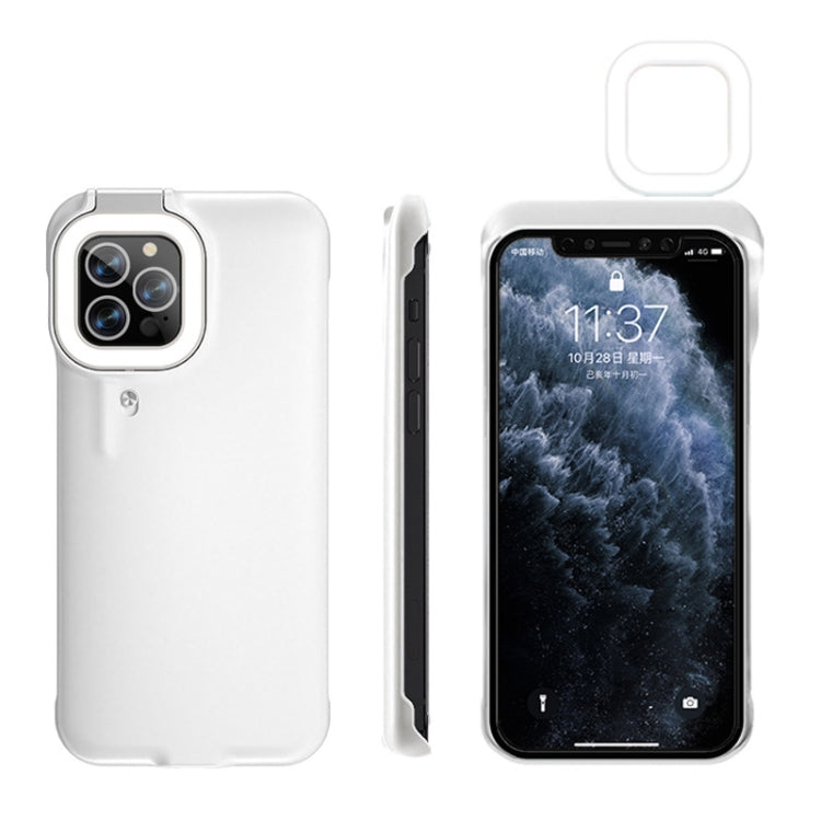 For iPhone 11 Pro Ring Flash Selfie Fill Light Protective Case