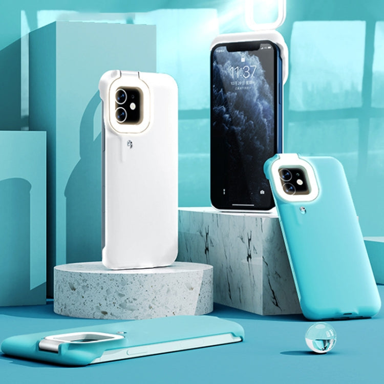 For iPhone 11 Pro Ring Flash Selfie Fill Light Protective Case