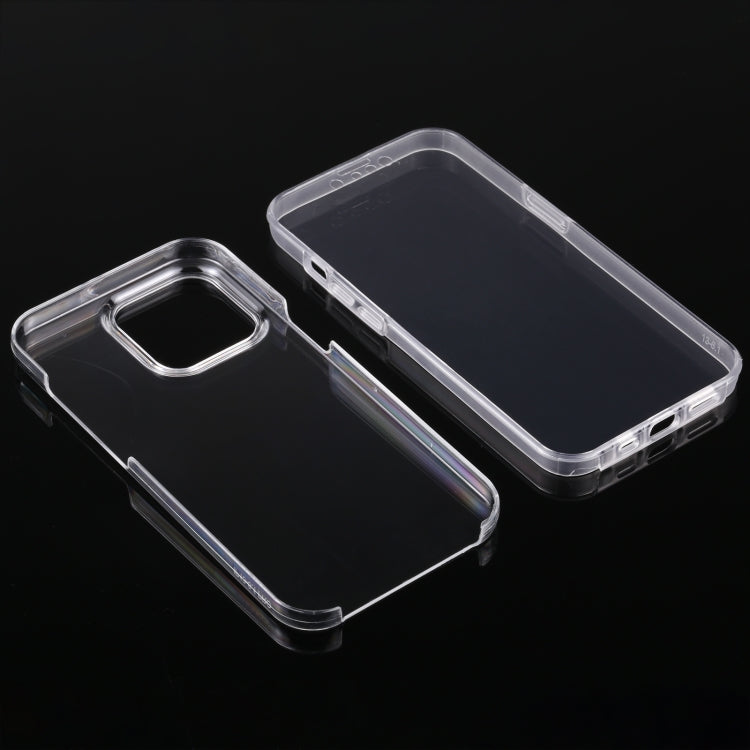 For iPhone 13 Pro PC+TPU Ultra-Thin Double-Sided All-Inclusive Transparent Case