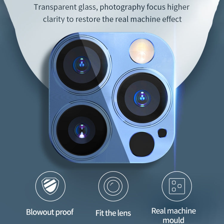 For iPhone 13 TOTUDESIGN AB-160 Armor Series Aluminum Alloy Tempered Glass Integrated Lens Film