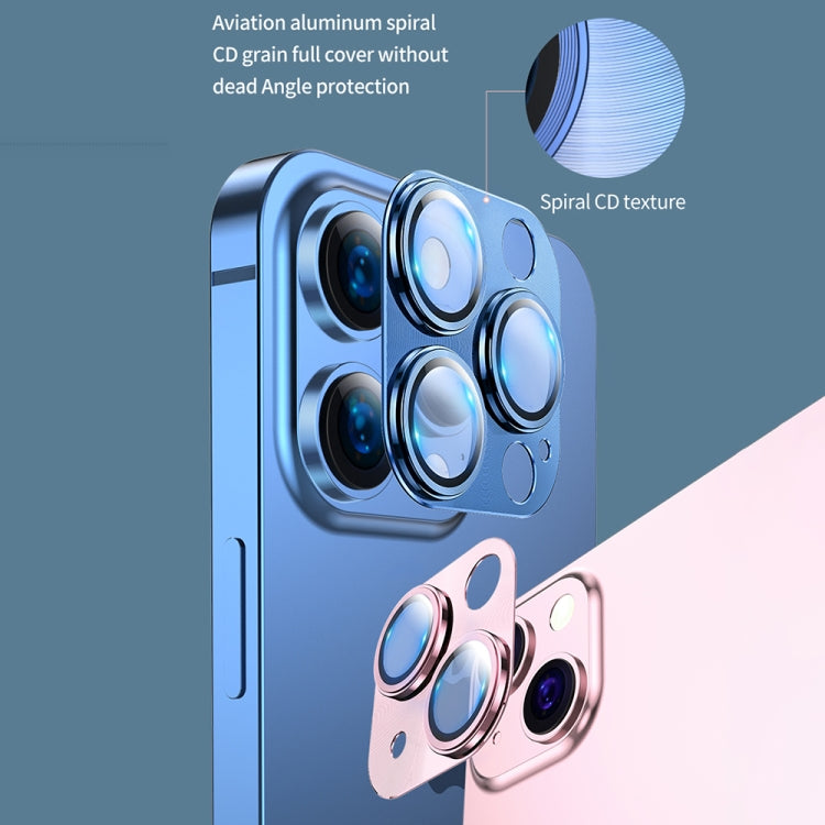 For iPhone 13 TOTUDESIGN AB-160 Armor Series Aluminum Alloy Tempered Glass Integrated Lens Film