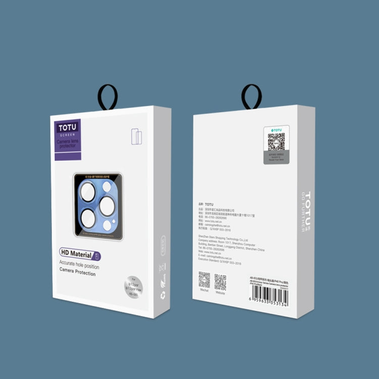 For iPhone 13 TOTUDESIGN AB-160 Armor Series Aluminum Alloy Tempered Glass Integrated Lens Film