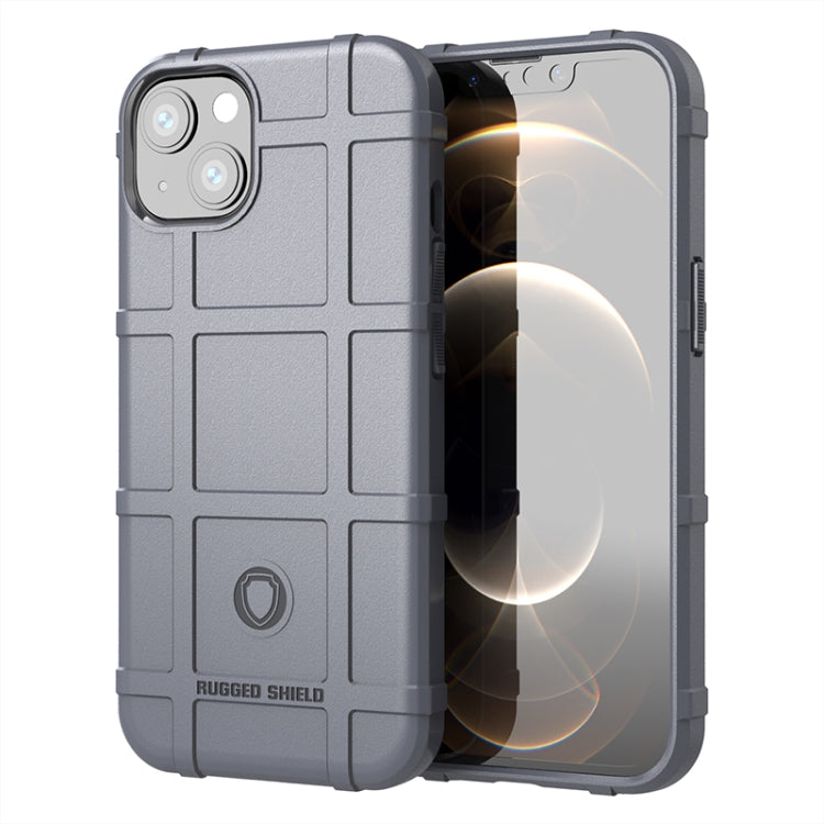 For iPhone 13 mini Rugged Shield Full Coverage Shockproof TPU Case