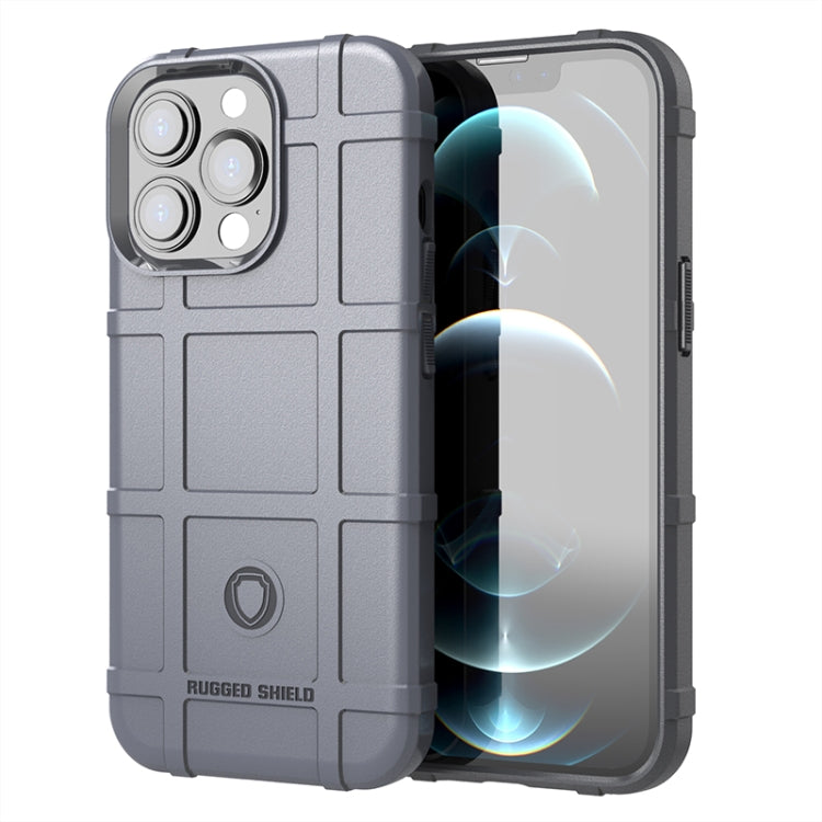 For iPhone 13 Pro Rugged Shield Full Coverage Shockproof TPU Case