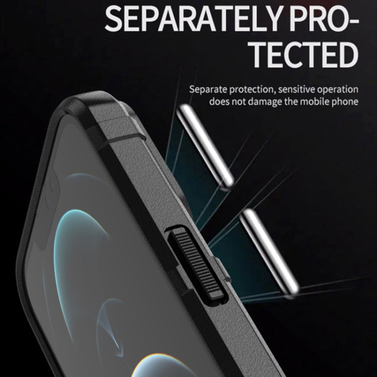 For iPhone 13 Pro Max Rugged Shield Full Coverage Shockproof TPU Case