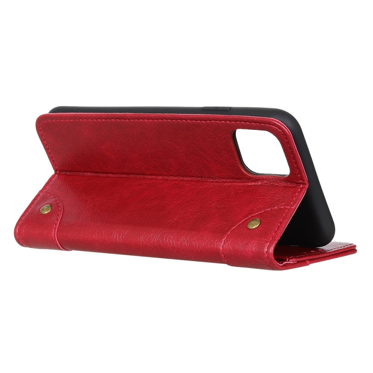 For iPhone 11 Pro Max Copper Buckle Nappa Texture Horizontal Flip Leather Case, with Holder & Card Slots & Wallet