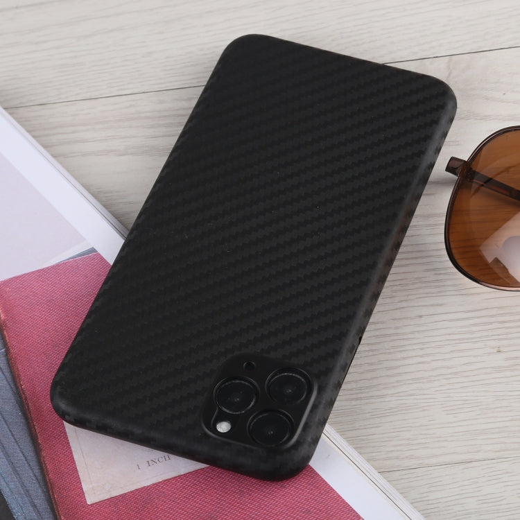 For iPhone 11 Pro Max Carbon Fiber Texture PP Protective Case