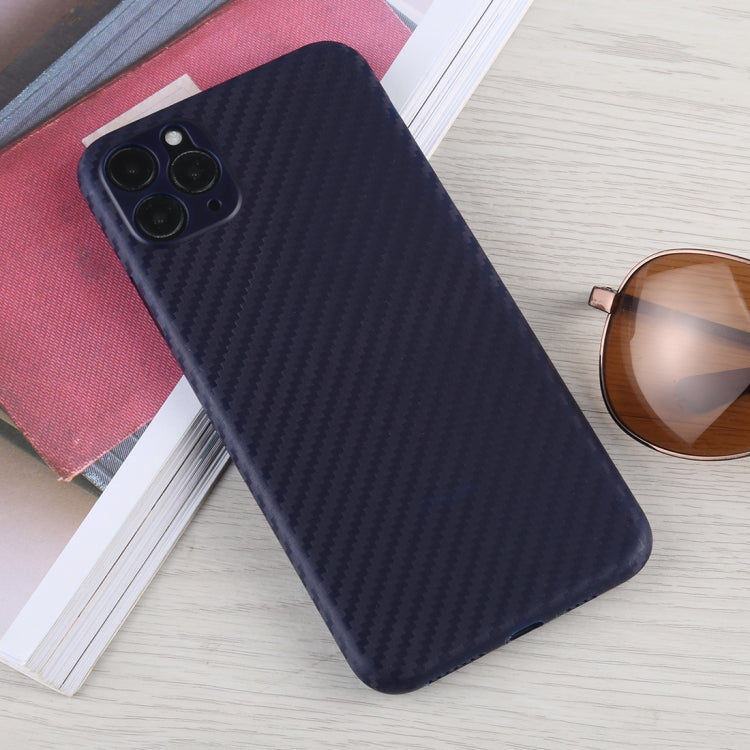For iPhone 11 Pro Max Carbon Fiber Texture PP Protective Case