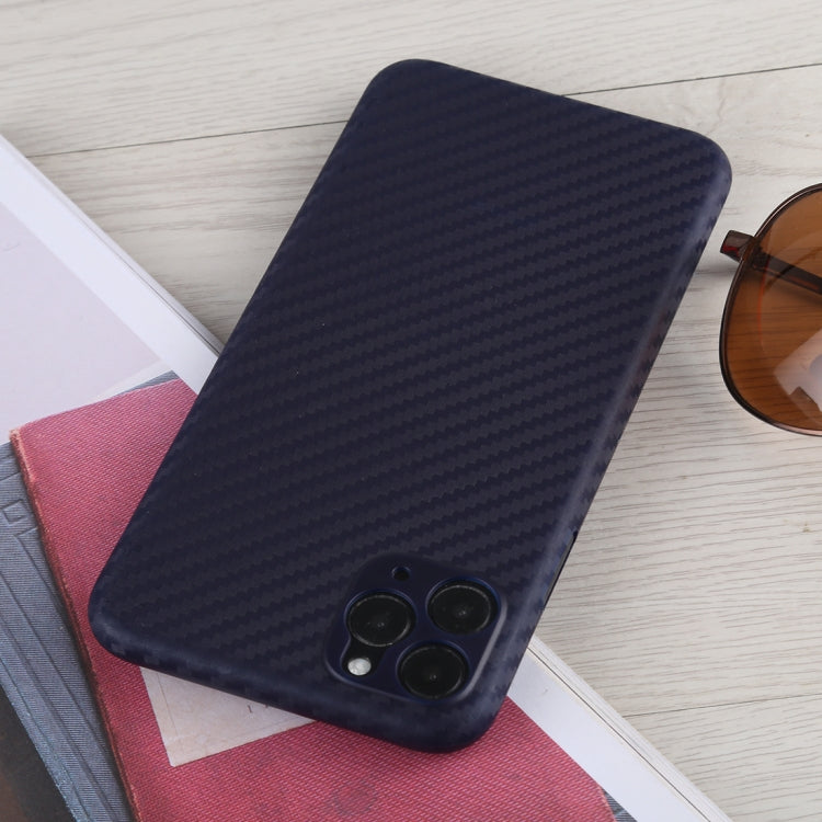 For iPhone 11 Pro Max Carbon Fiber Texture PP Protective Case
