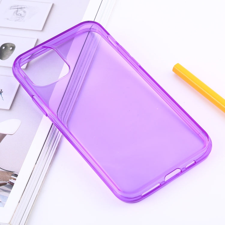 For iPhone 11 Pro Max Shockproof Solid Color TPU Protective Case