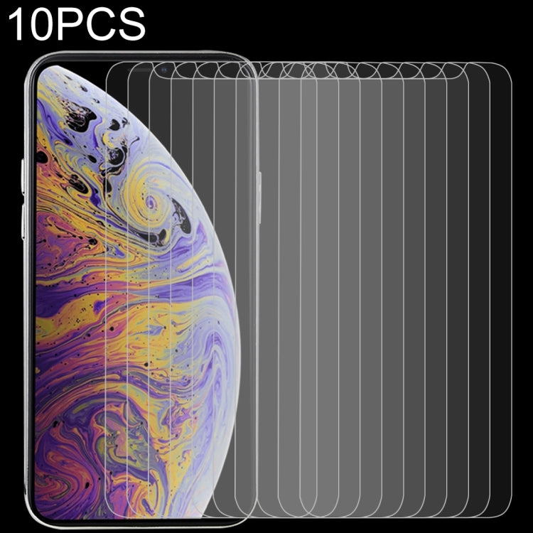 10 PCS 0.3mm 2.5D 9H Tempered Glass Film for iPhone 11 Pro Max / XS Max