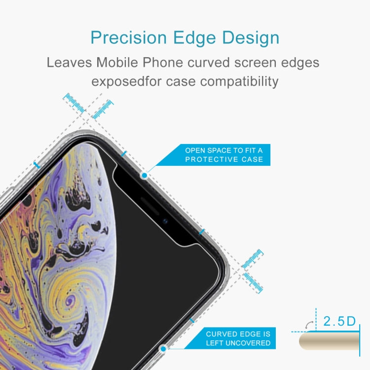 10 PCS 0.3mm 2.5D 9H Tempered Glass Film for iPhone 11 Pro Max / XS Max