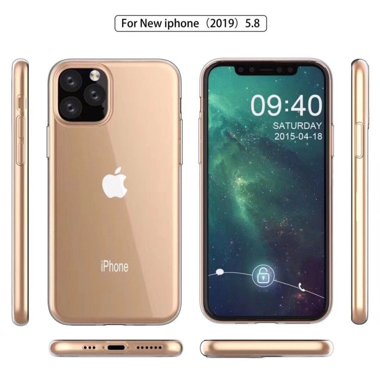 0.75mm Ultra-thin Shockproof TPU Protective Case for iPhone 11 Pro Max(Transparent)