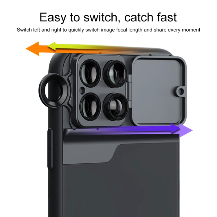 Mobile Phone Lens Wide Angle Fisheye Macro Telephoto CPL Phone Case for iPhone 11 Pro Max