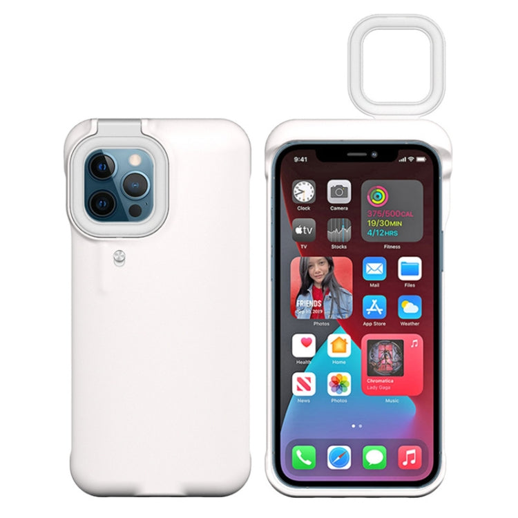 For iPhone 11 Pro Max Ring Flash Selfie Fill Light Protective Case