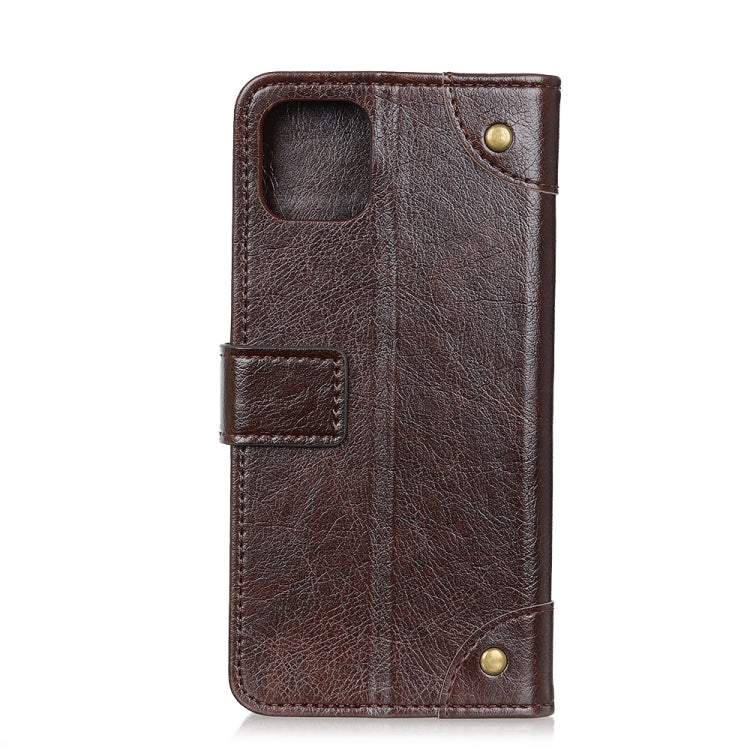 For iPhone 11 Copper Buckle Nappa Texture Horizontal Flip Leather Case, with Holder & Card Slots & Wallet