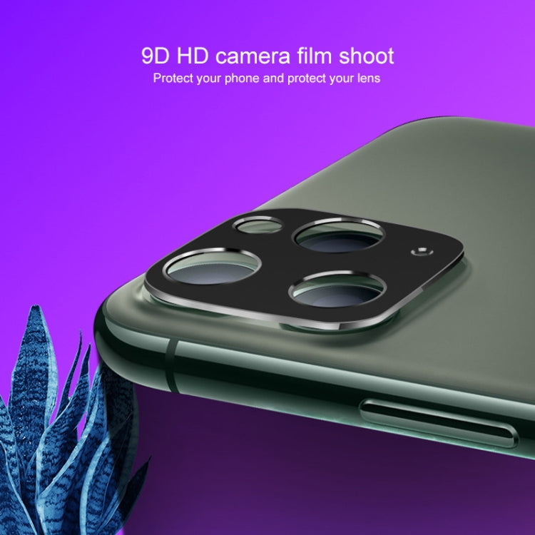For iPhone 11 Rear Camera Lens Protection Ring Cover + Rear Camera Lens Protective Film Set