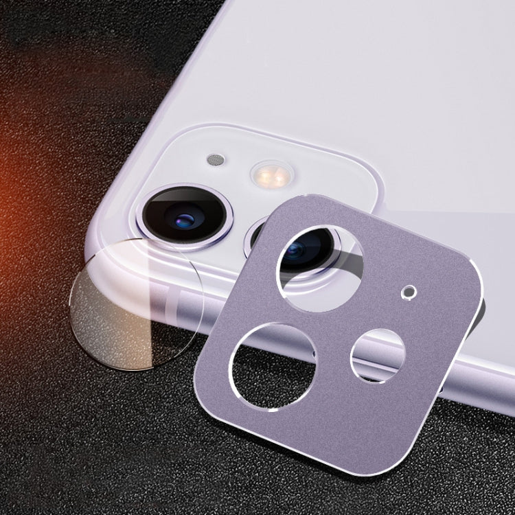 For iPhone 11 Rear Camera Lens Protection Ring Cover + Rear Camera Lens Protective Film Set