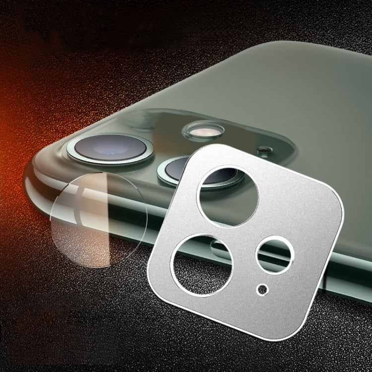 For iPhone 11 Rear Camera Lens Protection Ring Cover + Rear Camera Lens Protective Film Set