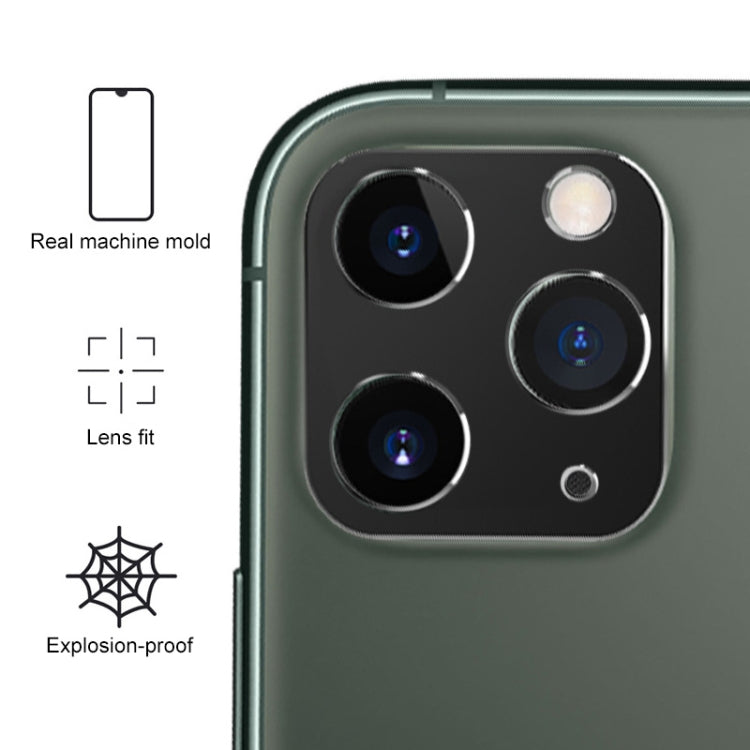 For iPhone 11 Rear Camera Lens Protection Ring Cover + Rear Camera Lens Protective Film Set