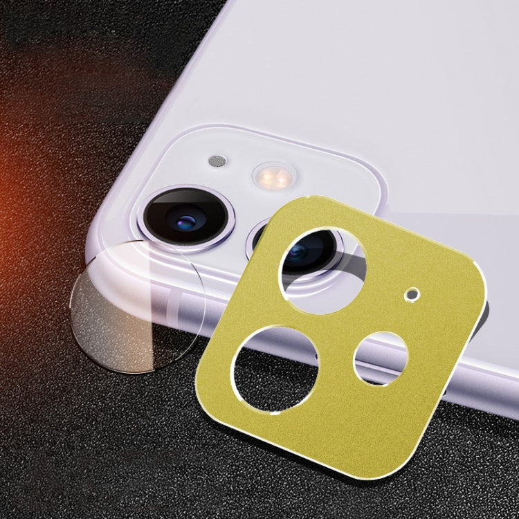 For iPhone 11 Rear Camera Lens Protection Ring Cover + Rear Camera Lens Protective Film Set