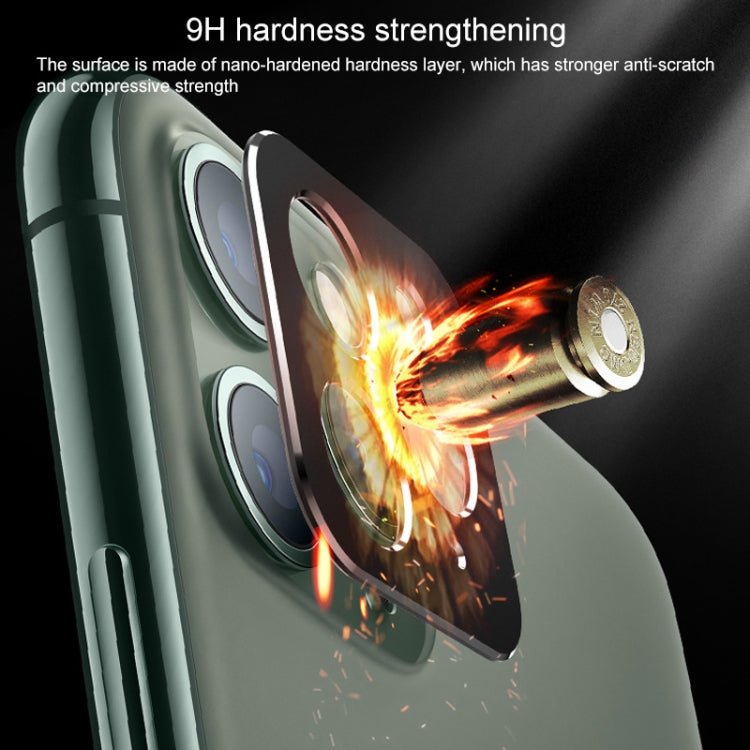For iPhone 11 Rear Camera Lens Protection Ring Cover + Rear Camera Lens Protective Film Set