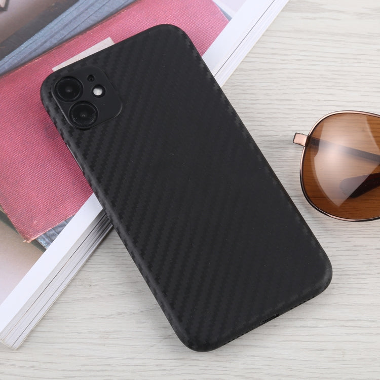 For iPhone 11 Carbon Fiber Texture PP Protective Case