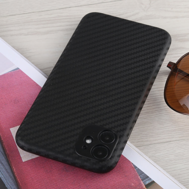 For iPhone 11 Carbon Fiber Texture PP Protective Case