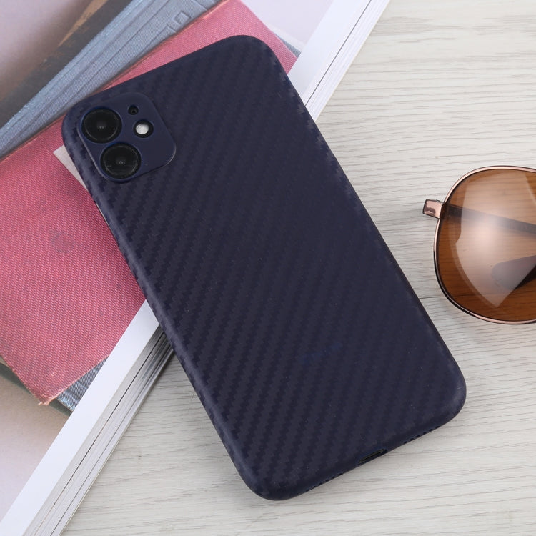 For iPhone 11 Carbon Fiber Texture PP Protective Case