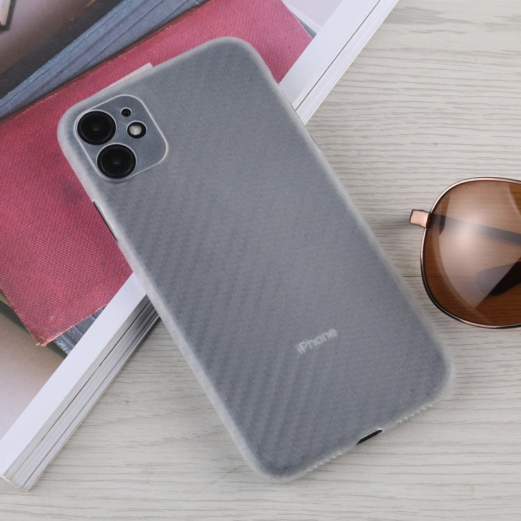 For iPhone 11 Carbon Fiber Texture PP Protective Case