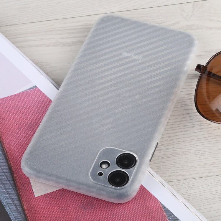 For iPhone 11 Carbon Fiber Texture PP Protective Case