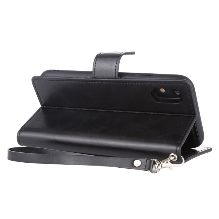 For iPhone XR GOOSPERY DETACHABLE DIARY Horizontal Flip Leather Case with Holder & Card Slots & Zipper & Wallet
