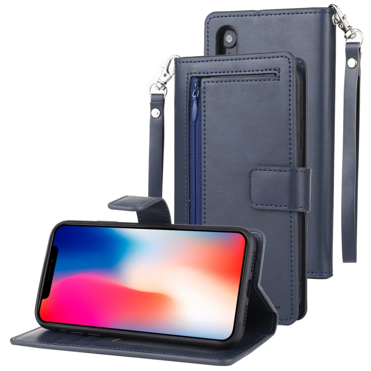 For iPhone XR GOOSPERY DETACHABLE DIARY Horizontal Flip Leather Case with Holder & Card Slots & Zipper & Wallet