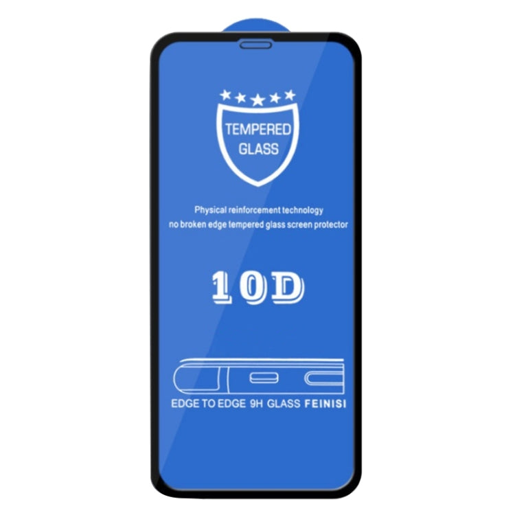 For iPhone 11 / XR 25pcs 9H 10D Full Screen Tempered Glass Screen Protector