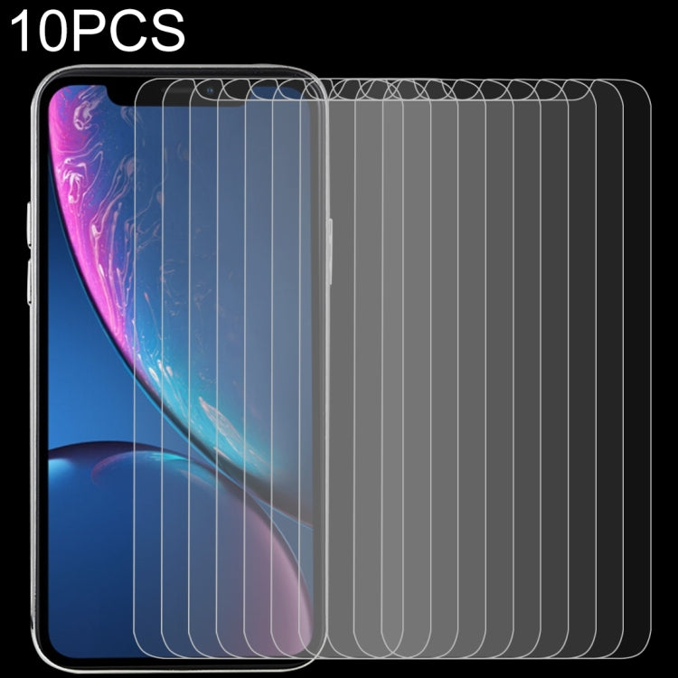 For iPhone 11 / XR 10pcs 0.3mm 2.5D 9H Tempered Glass Film