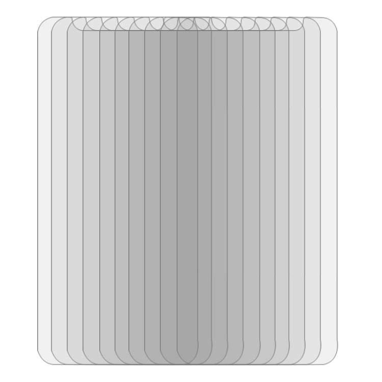 For iPhone 11 / XR 10pcs 0.3mm 2.5D 9H Tempered Glass Film