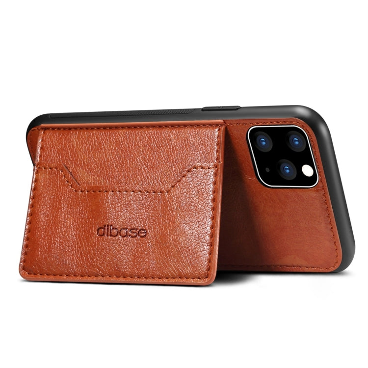 For iPhone 11 Dibase TPU + PC + PU Crazy Horse Texture Protective Case with Holder & Card Slots