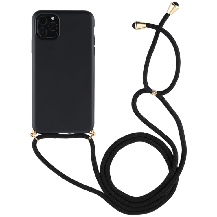 For iPhone 11 TPU Anti-Fall Mobile Phone Case With Lanyard