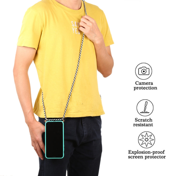 For iPhone 11 TPU Anti-Fall Mobile Phone Case With Lanyard