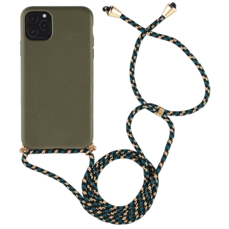 For iPhone 11 TPU Anti-Fall Mobile Phone Case With Lanyard