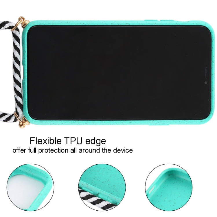 For iPhone 11 TPU Anti-Fall Mobile Phone Case With Lanyard