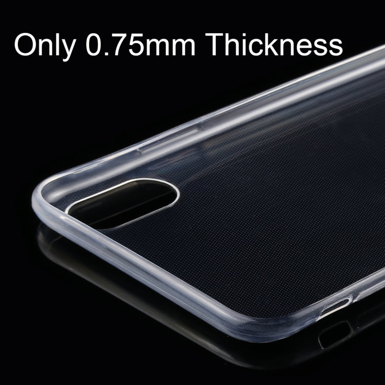 For iPhone XS Max TPU Ultra-thin Transparent Case(Transparent)