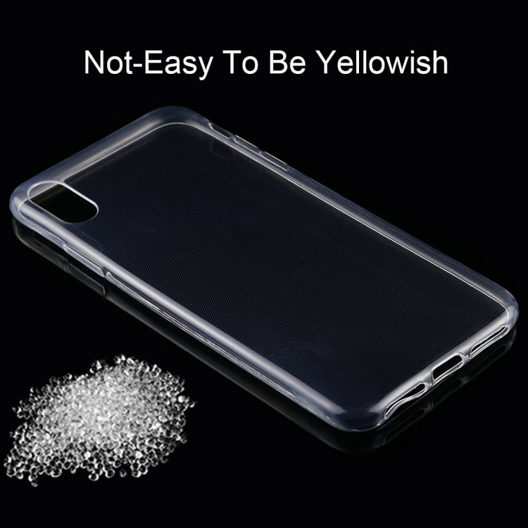 For iPhone XS Max TPU Ultra-thin Transparent Case(Transparent)