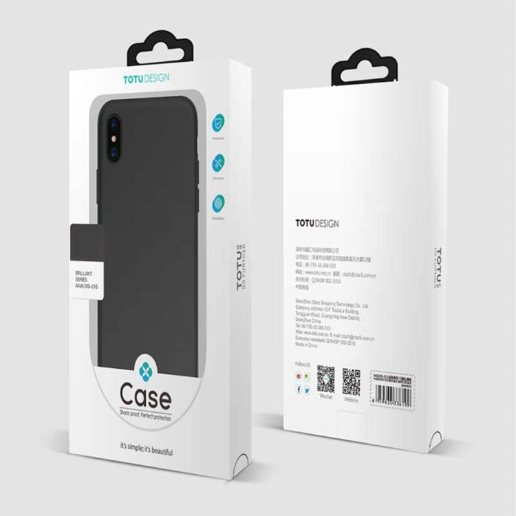 For iPhone XS Max TOTUDESIGN Liquid Silicone Dropproof Full Coverage Case