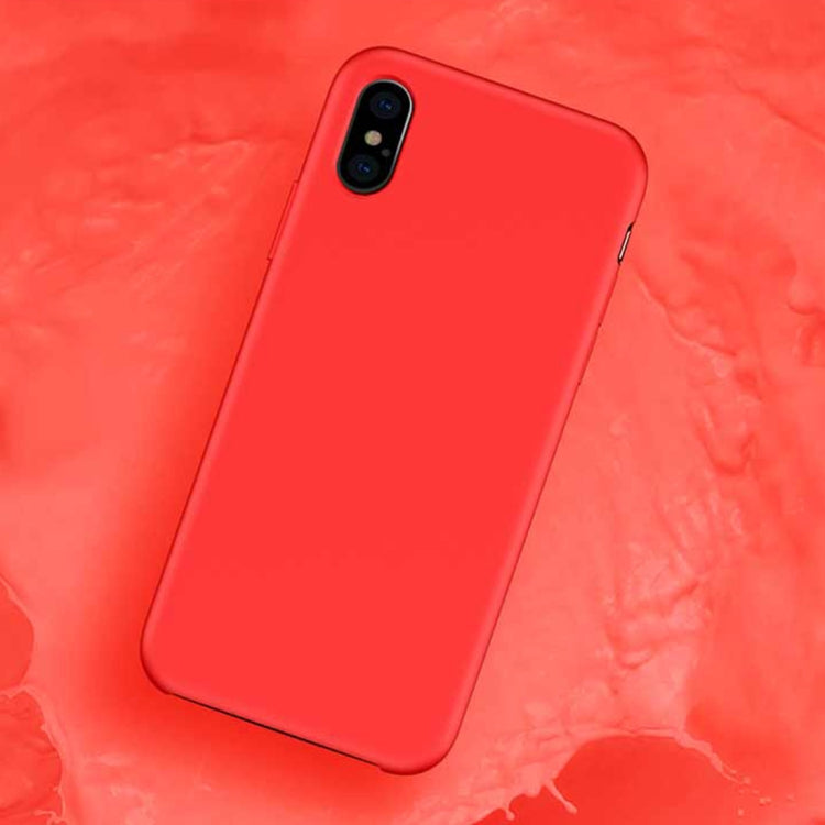 For iPhone XS Max TOTUDESIGN Liquid Silicone Dropproof Full Coverage Case