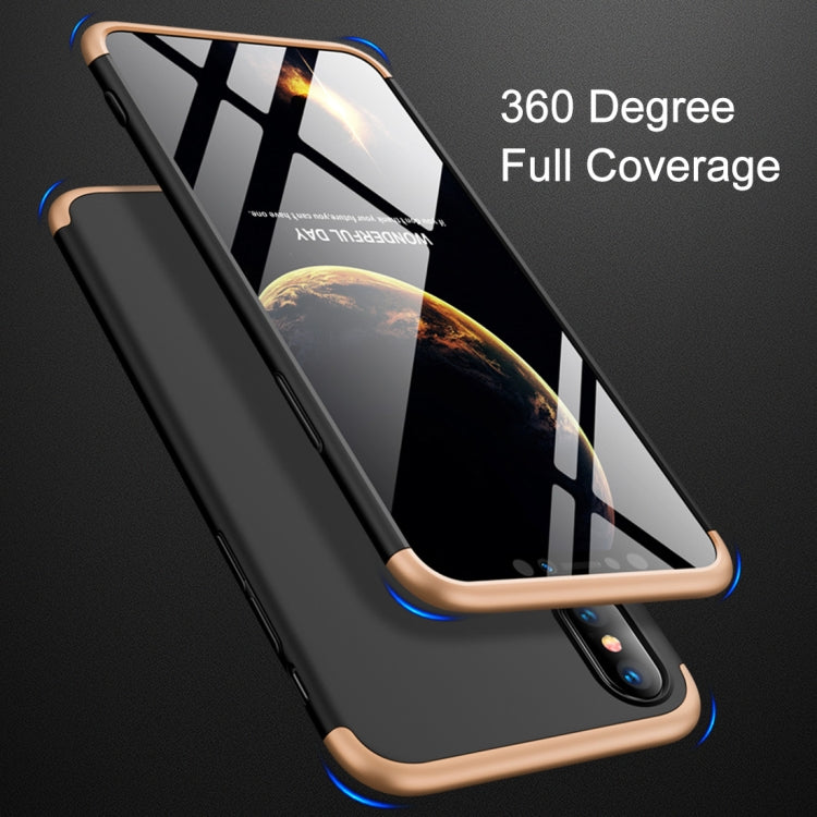 For iPhone XS Max GKK Three Stage Splicing Full Coverage PC Case